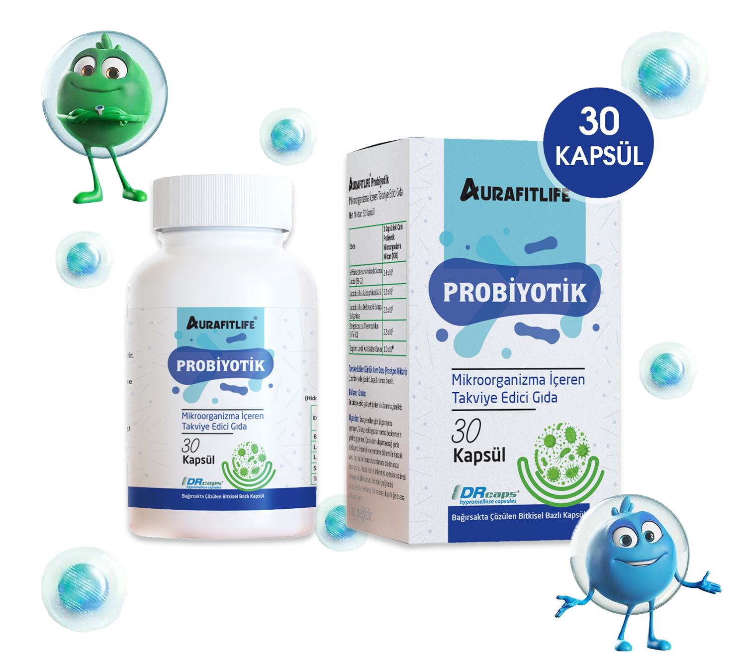 Aurafitlife Probiyotik Kapsül